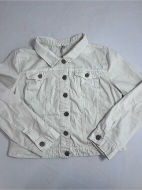 Romeo & Juliet Couture White Denim Jacket